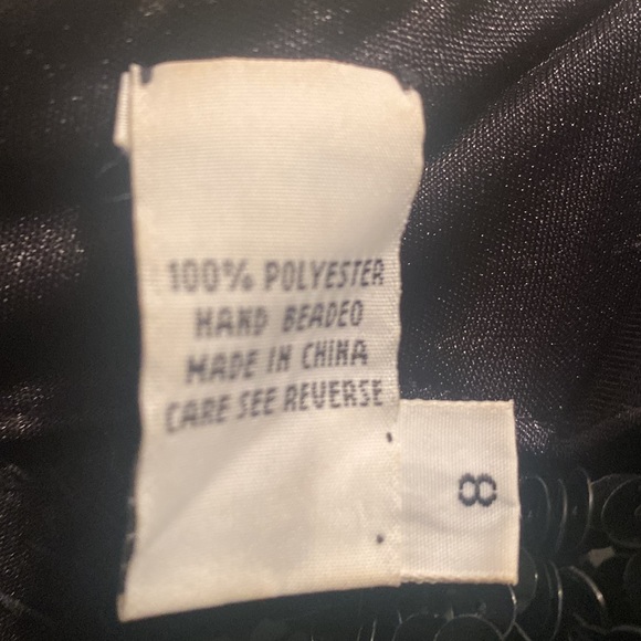 Vintage PEAK EVENINGs GOWN SIZE 8 black $75 - Picture 3 of 8